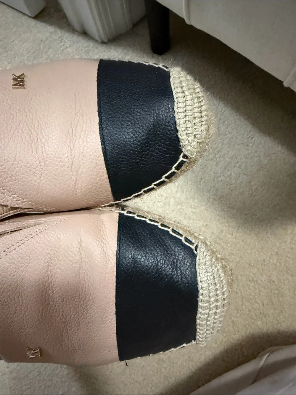 MICHAEL Michael Kors Kendrick Colorblock Leather Espadrille Flats Sz 8.5